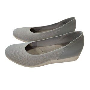 Bare Traps Womens Size 11 Gray Wedge Slip On Shoes Comfort 2 in Heel Gray Marily